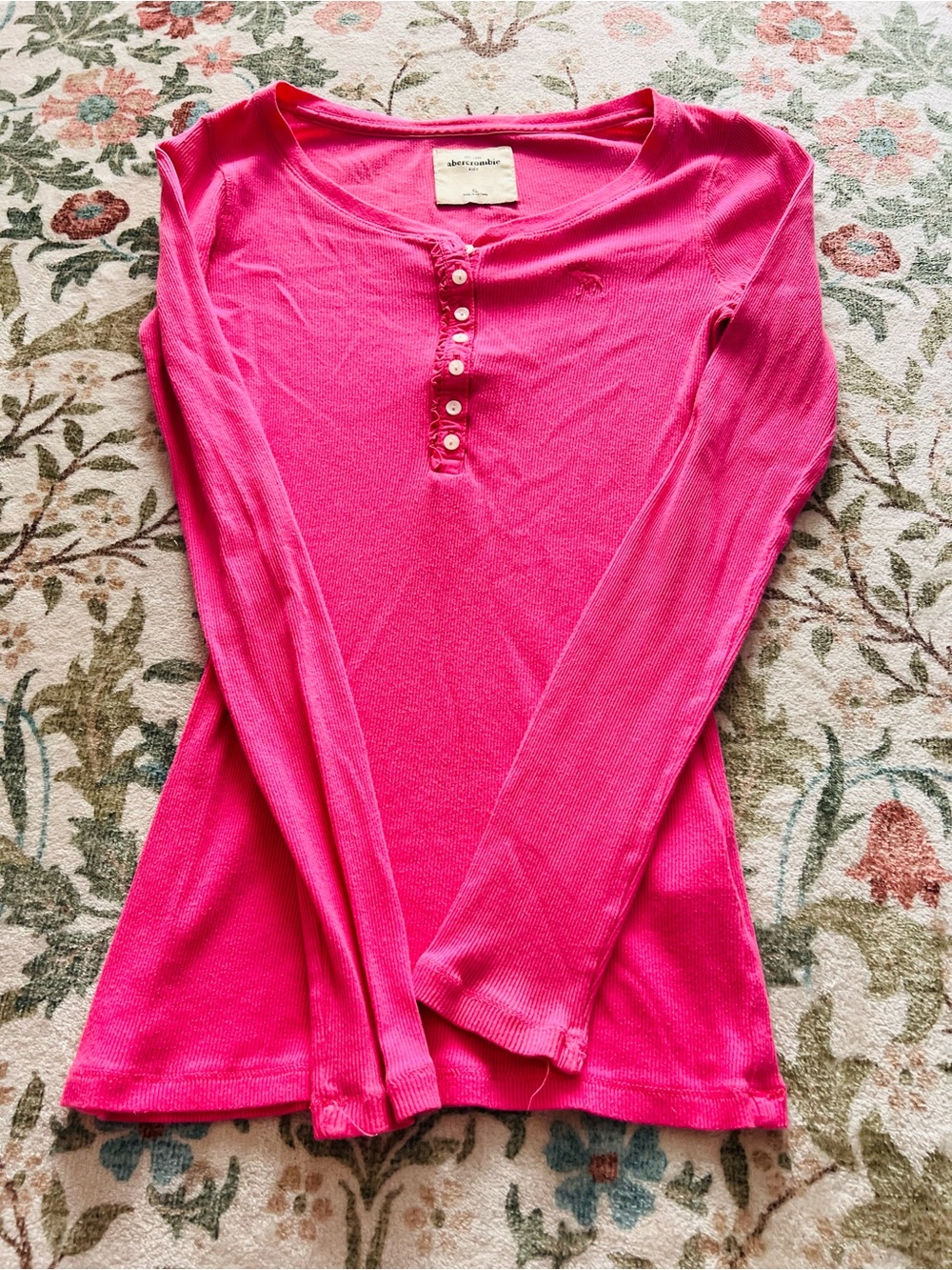Abercrombie Vintage Y2K Pink Long Sleeve XS